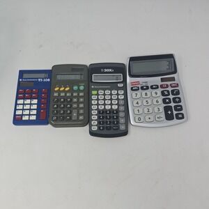 Calculators lot of 4 Misc Brands